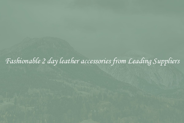 Fashionable 2 day leather accessories from Leading Suppliers
