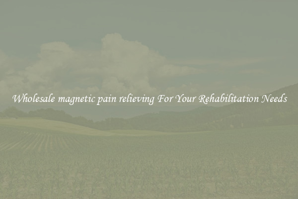 Wholesale magnetic pain relieving For Your Rehabilitation Needs