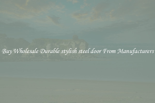 Buy Wholesale Durable stylish steel door From Manufacturers