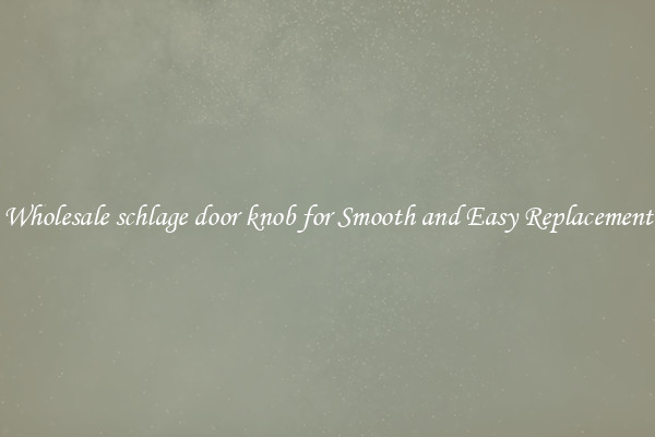 Wholesale schlage door knob for Smooth and Easy Replacement