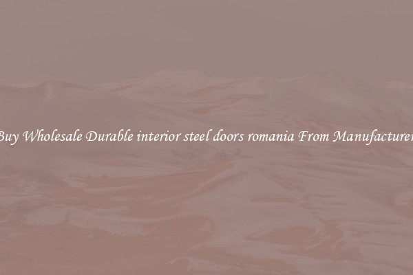 Buy Wholesale Durable interior steel doors romania From Manufacturers