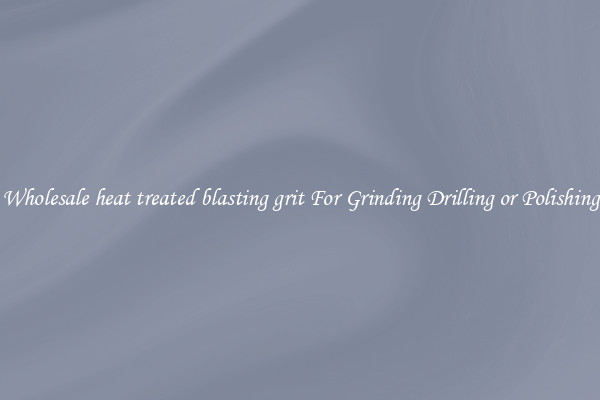 Wholesale heat treated blasting grit For Grinding Drilling or Polishing