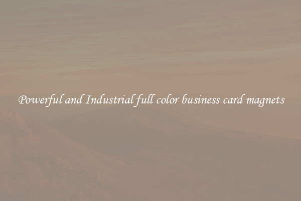 Powerful and Industrial full color business card magnets