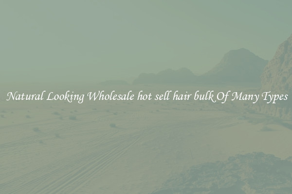 Natural Looking Wholesale hot sell hair bulk Of Many Types
