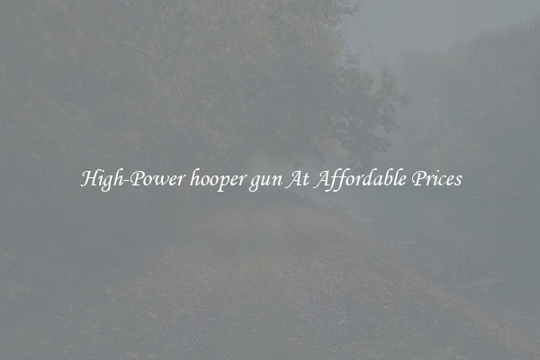 High-Power hooper gun At Affordable Prices