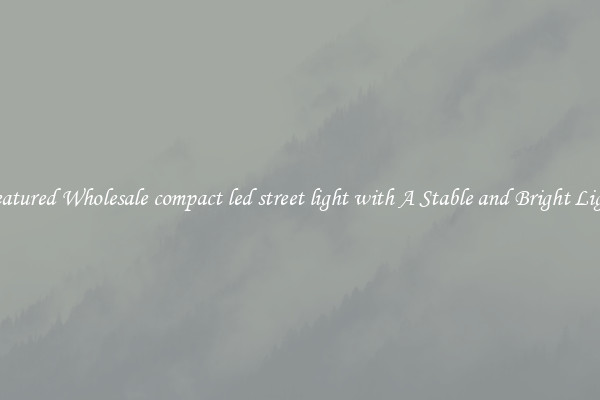 Featured Wholesale compact led street light with A Stable and Bright Light