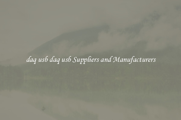 daq usb daq usb Suppliers and Manufacturers