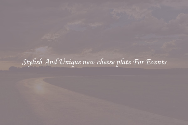 Stylish And Unique new cheese plate For Events