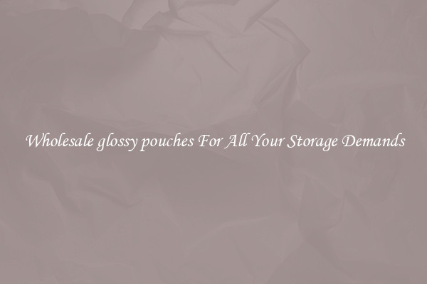 Wholesale glossy pouches For All Your Storage Demands
