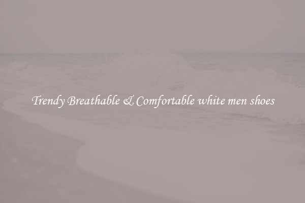 Trendy Breathable & Comfortable white men shoes